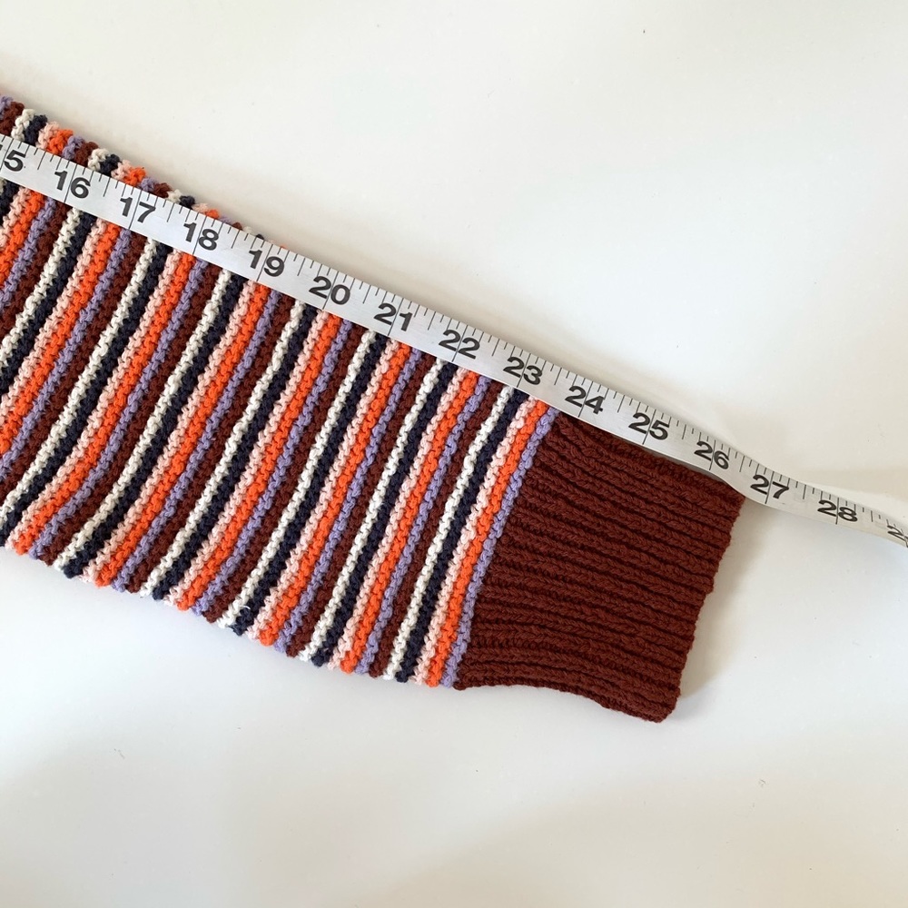 NWT Madewell Arden Striped V-Neck Pullover Sweater - Picture 10 of 11